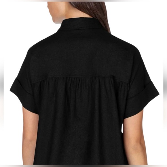 NEW Well Worn Black Button-Down Shirt Dress M - Picture 2 of 10